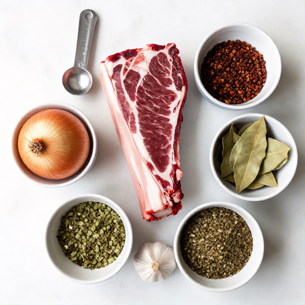Raw ingredients for Authentic Pot Birria Tacos