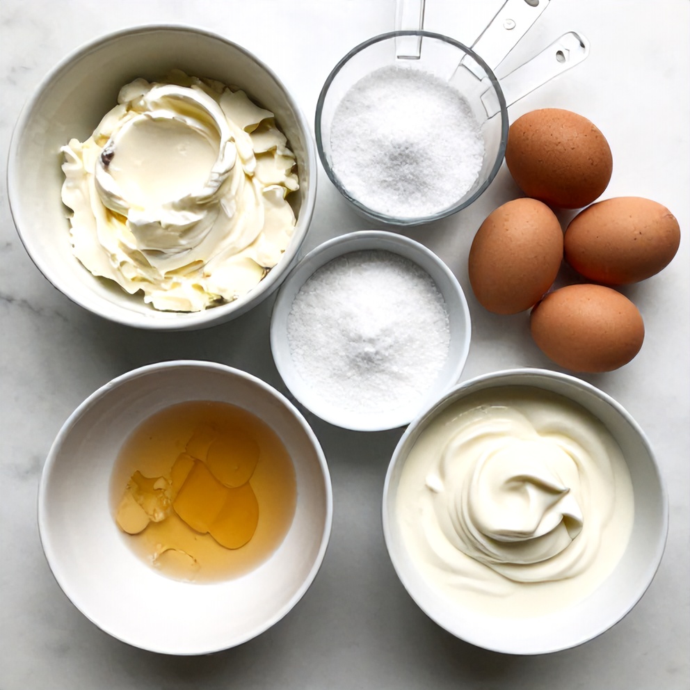 Burnt Basque Cheesecake Ingredients