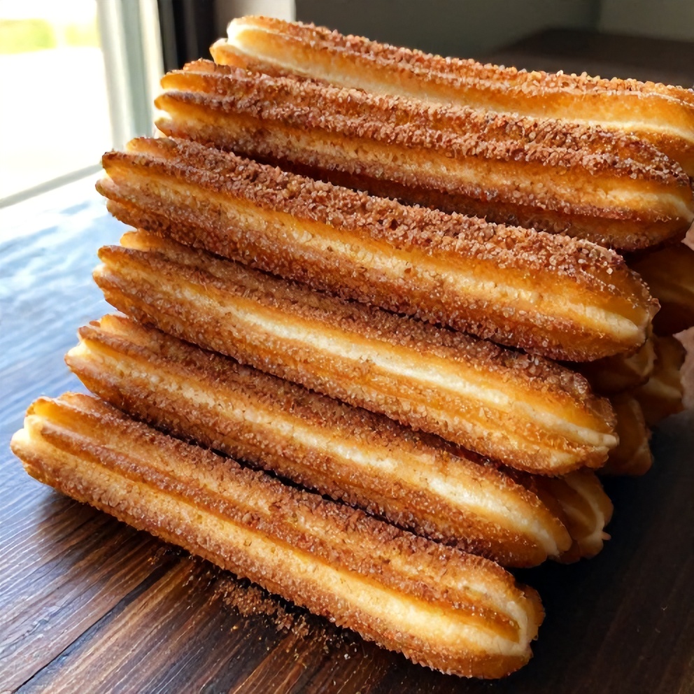 cinnamon sugar churro pancakes