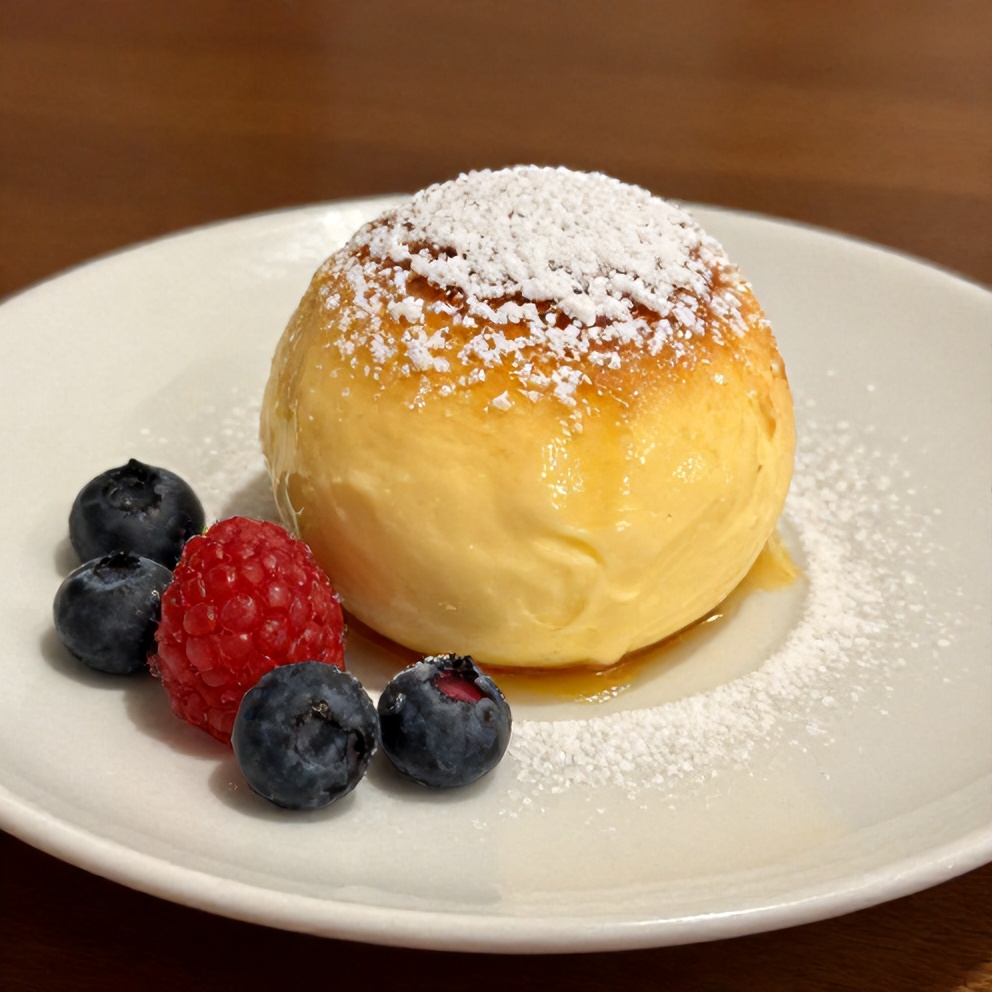 Italian Cream Bombs with Vanilla Custard