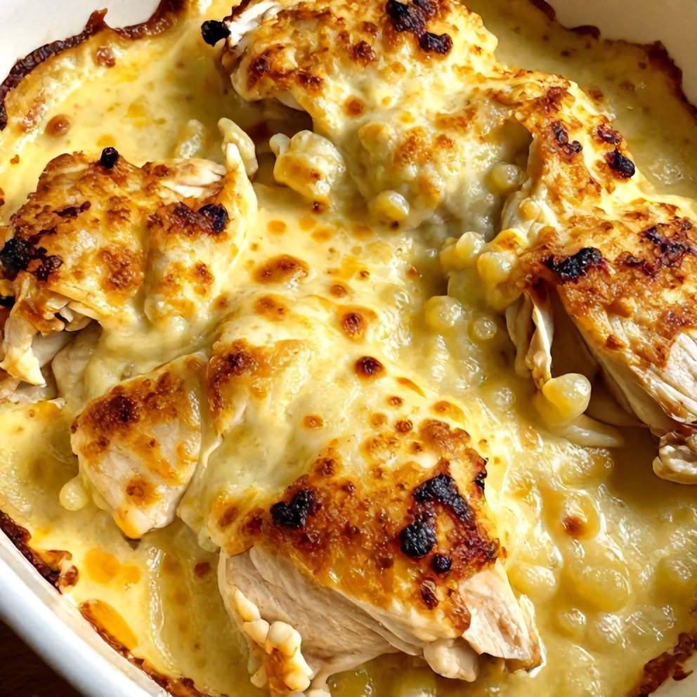 creamy baked lemon butter chicken