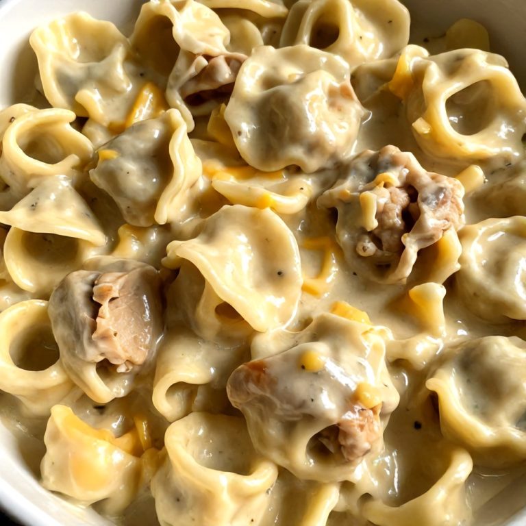 Creamy Crockpot Chicken Tortellini