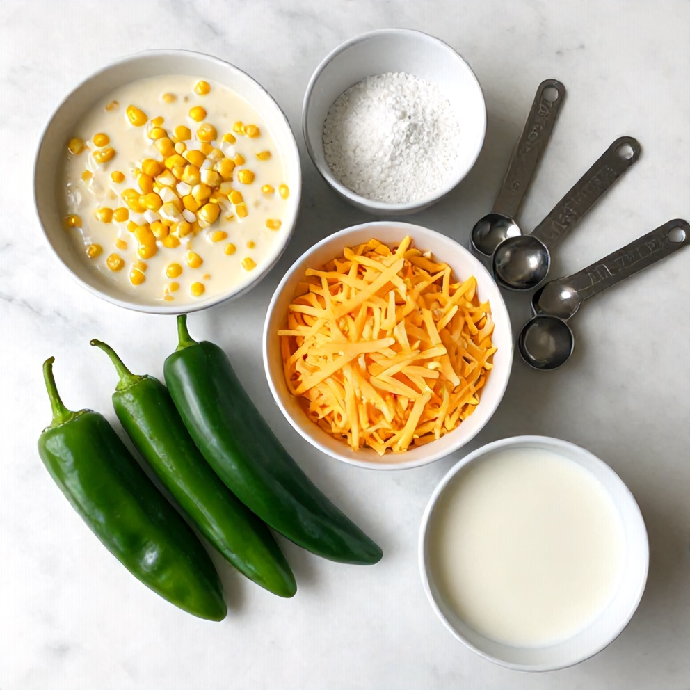 Jalapeño Popper Corn Casserole Ingredients