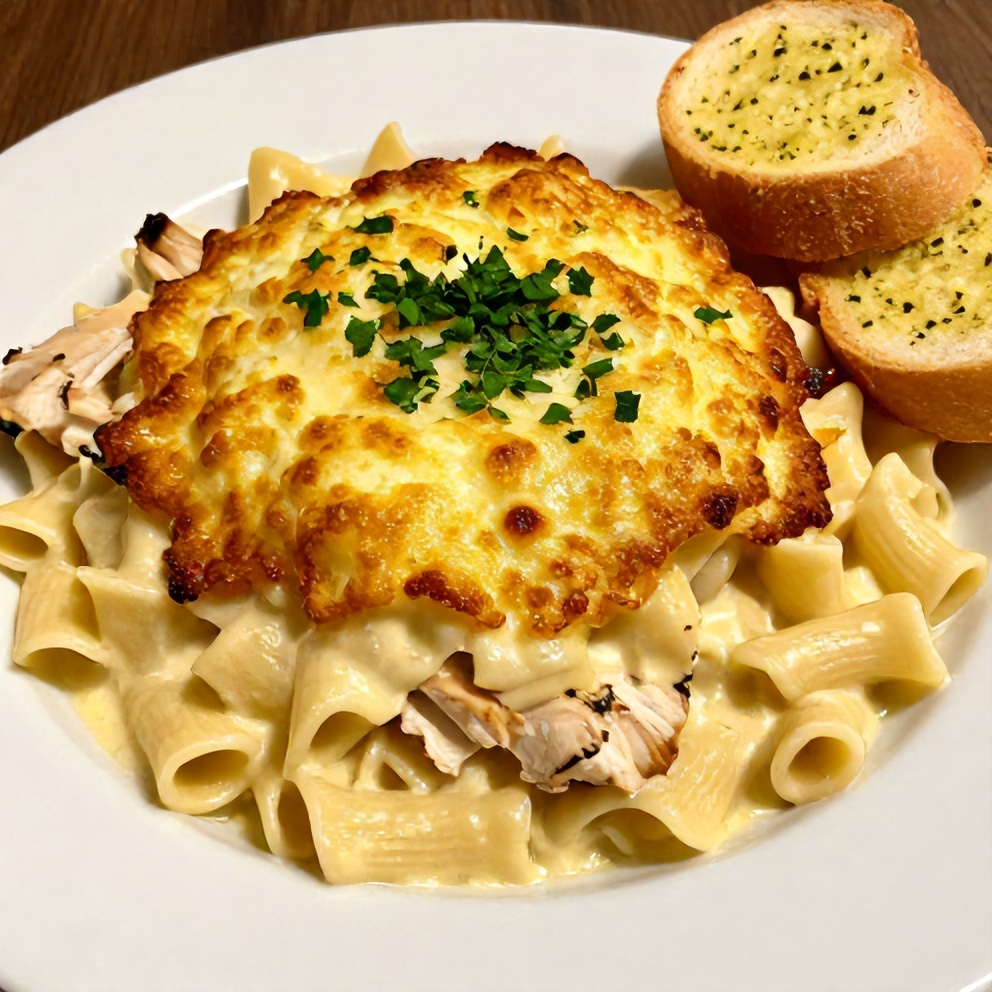 Creamy Lemon Chicken Pasta Bake Final