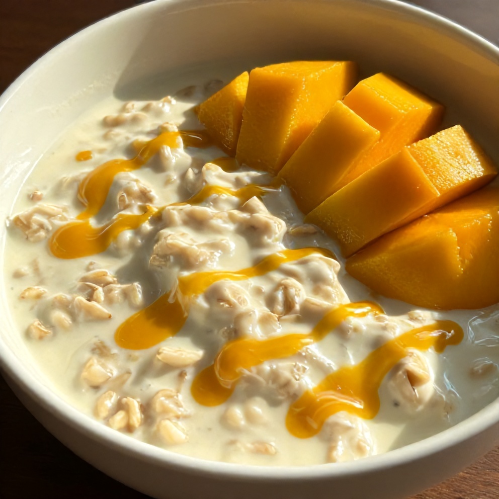 Creamy Pandan Coconut Overnight Oats