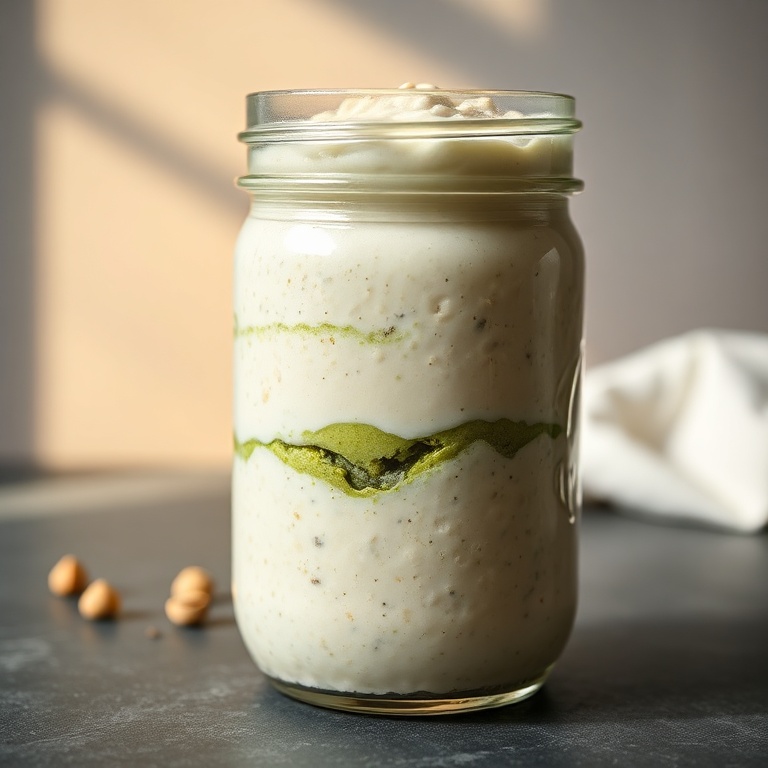 creamy pistachio overnight oats