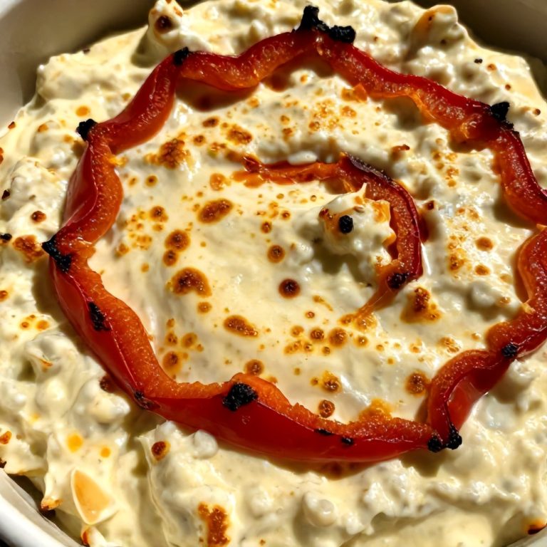 Creamy Roasted Red Pepper and Garlic Dip