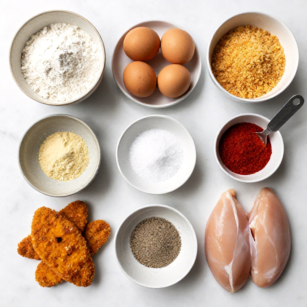 Air Fryer Chicken Cutlets Ingredients