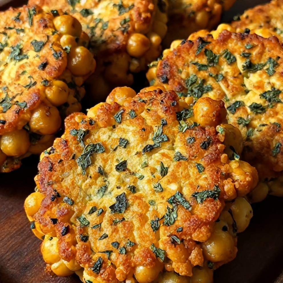 crispy baked chickpea patties
