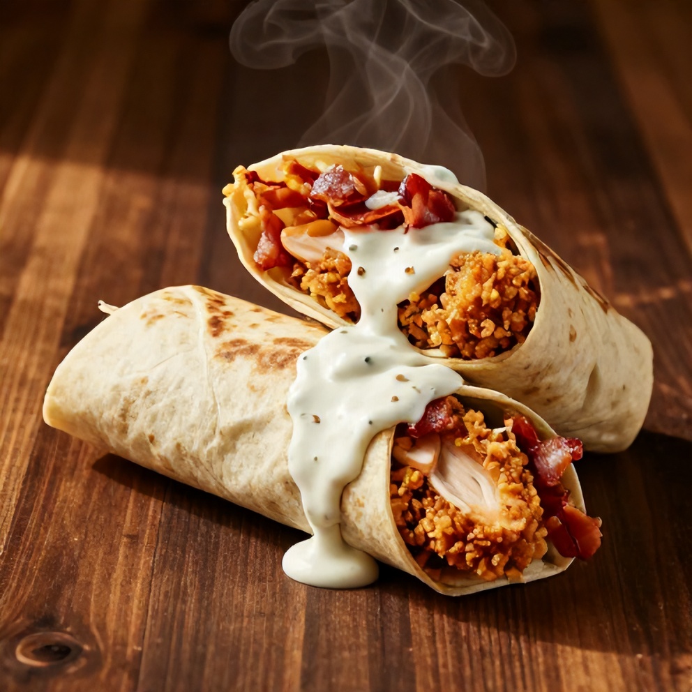 Crispy Chicken Bacon Ranch Wrap