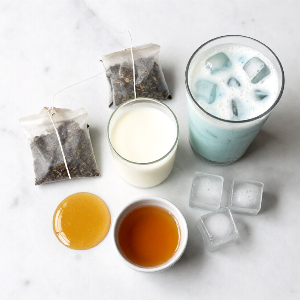 Iced Blue Tea Latte Ingredients