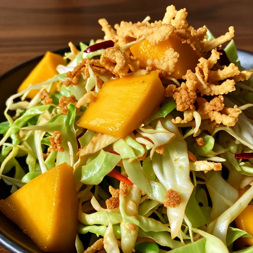 crispy mango slaw