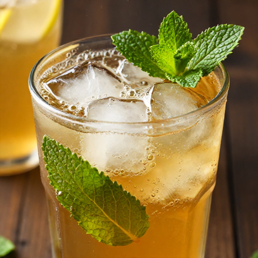 Crispy Mint and Lemon Verbena Iced Tea