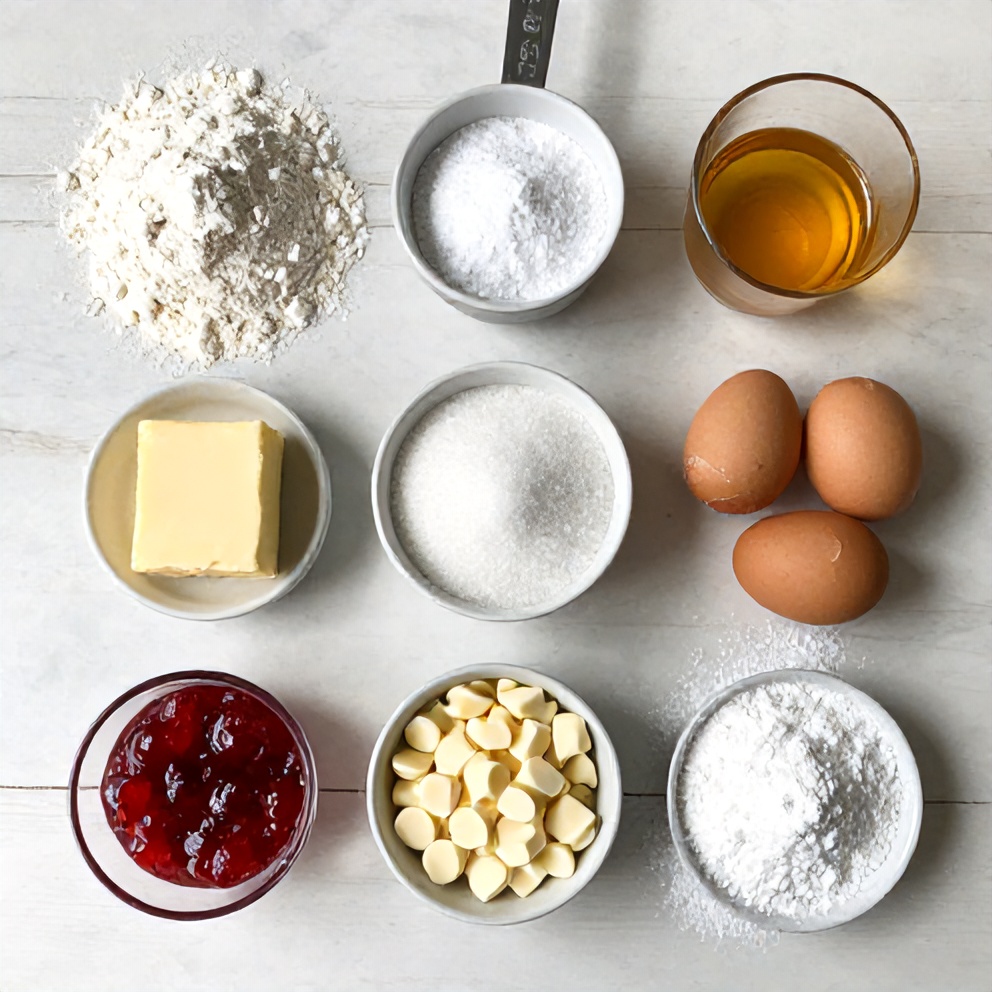 Ingredients for Strawberry Cheesecake Cookies