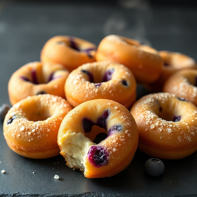 easy air fryer blueberry donut holes