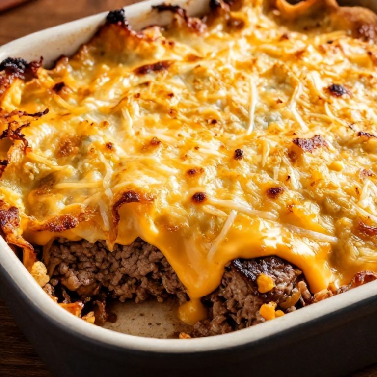Amish hamburger steak bake