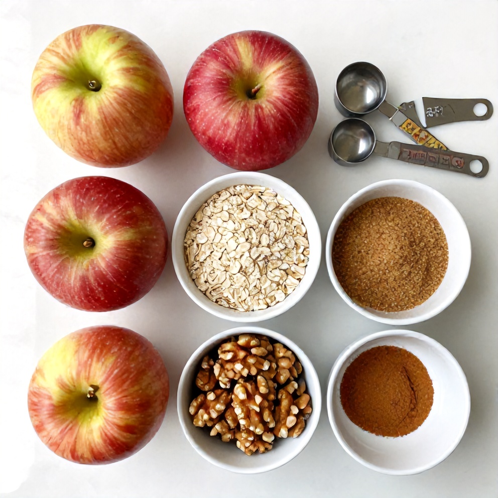 Raw Ingredients for Baked Stuffed Apples
