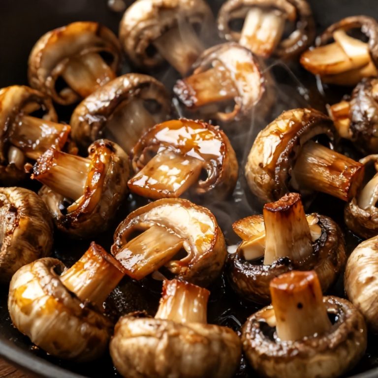 Easy Balsamic Roasted Garlic Mushrooms