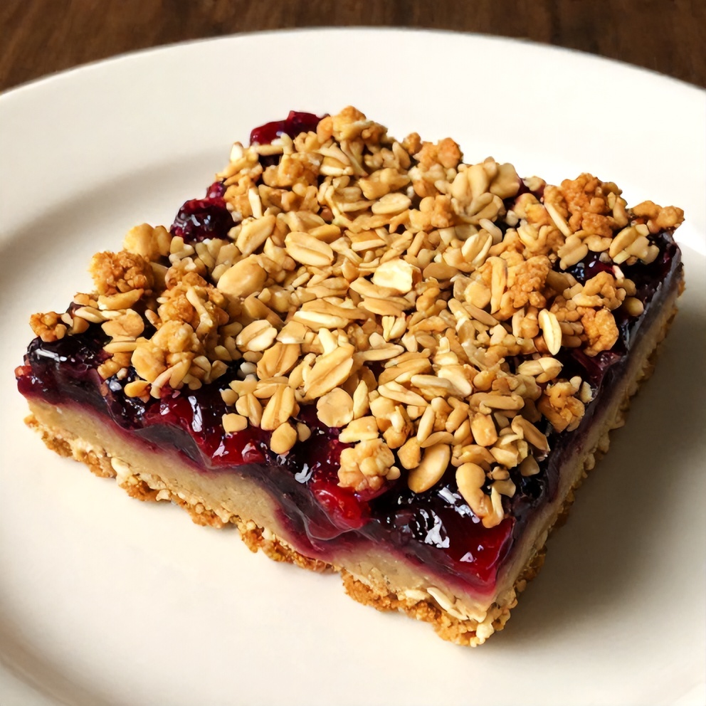 Plated Berry Oat Bars