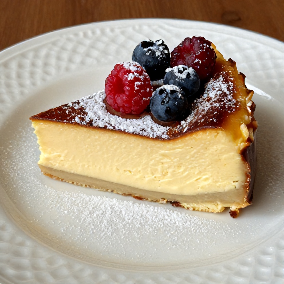 Finished Burnt Basque Cheesecake