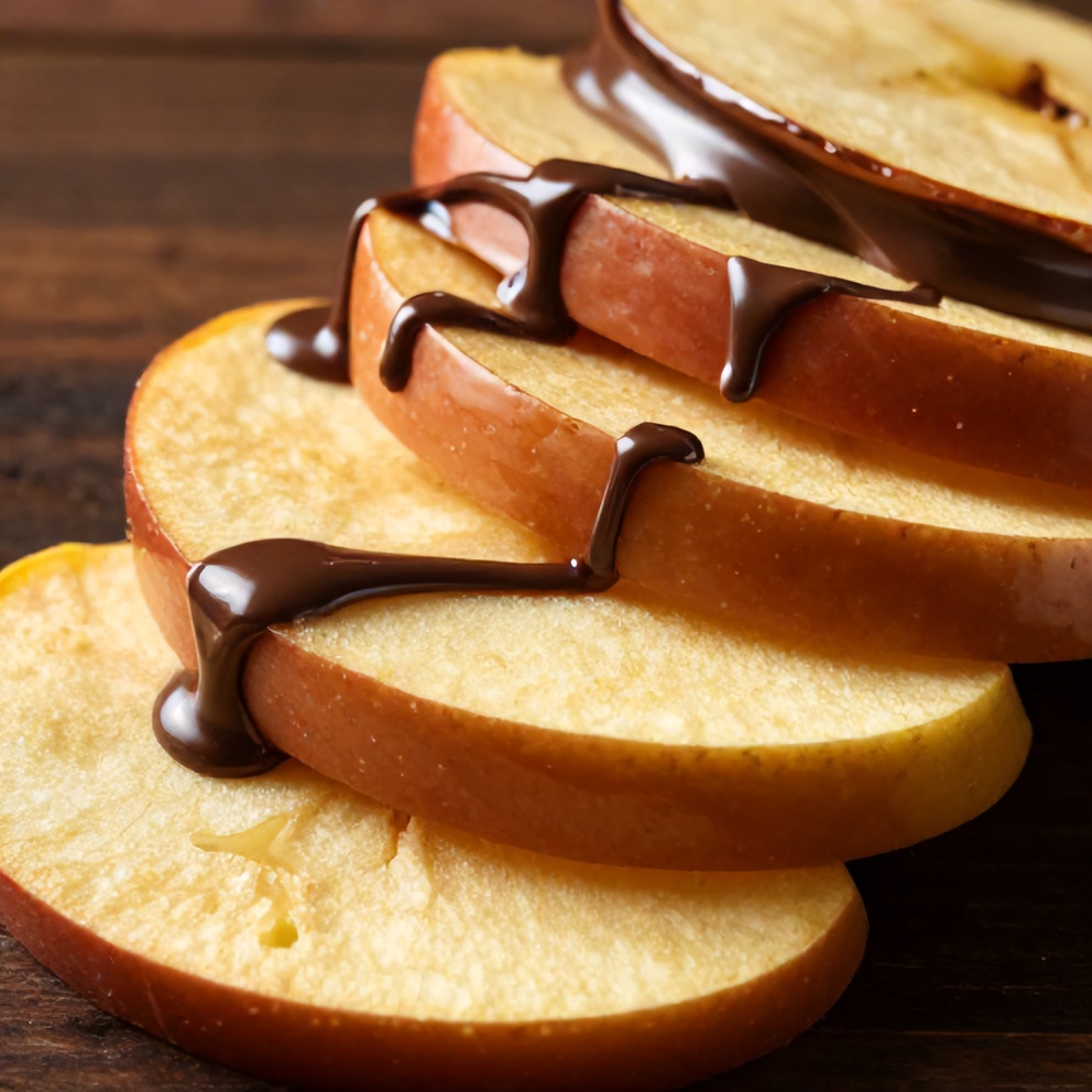 easy caramel apple slices