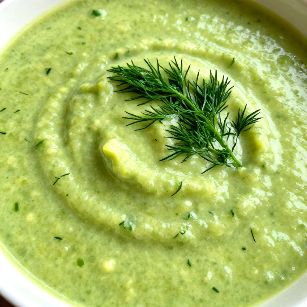 Easy Chilled Cucumber Avocado Soup