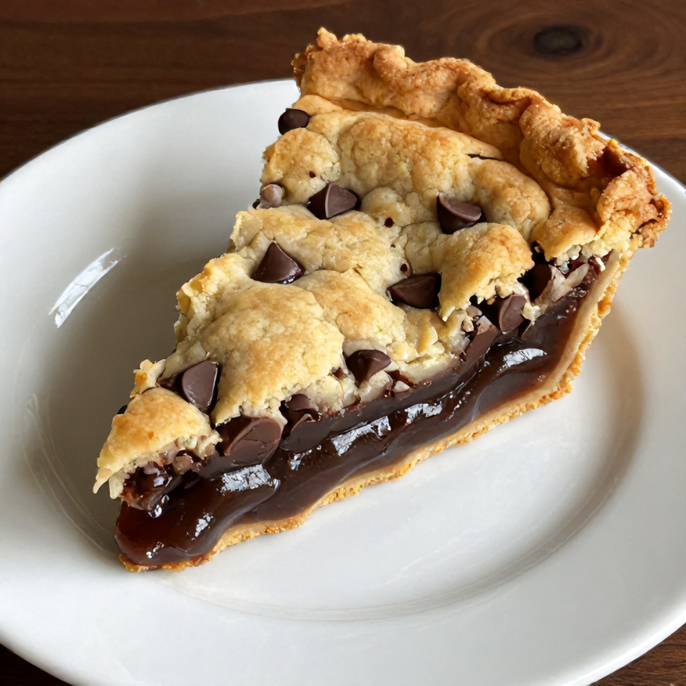 Easy Chocolate Chip Cookie Pie