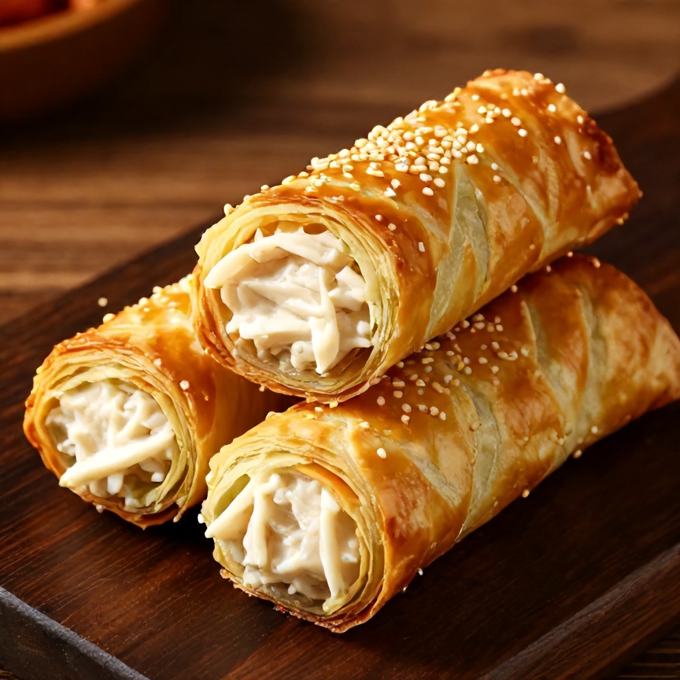 Crab Rangoon Pinwheels Ready to Serve