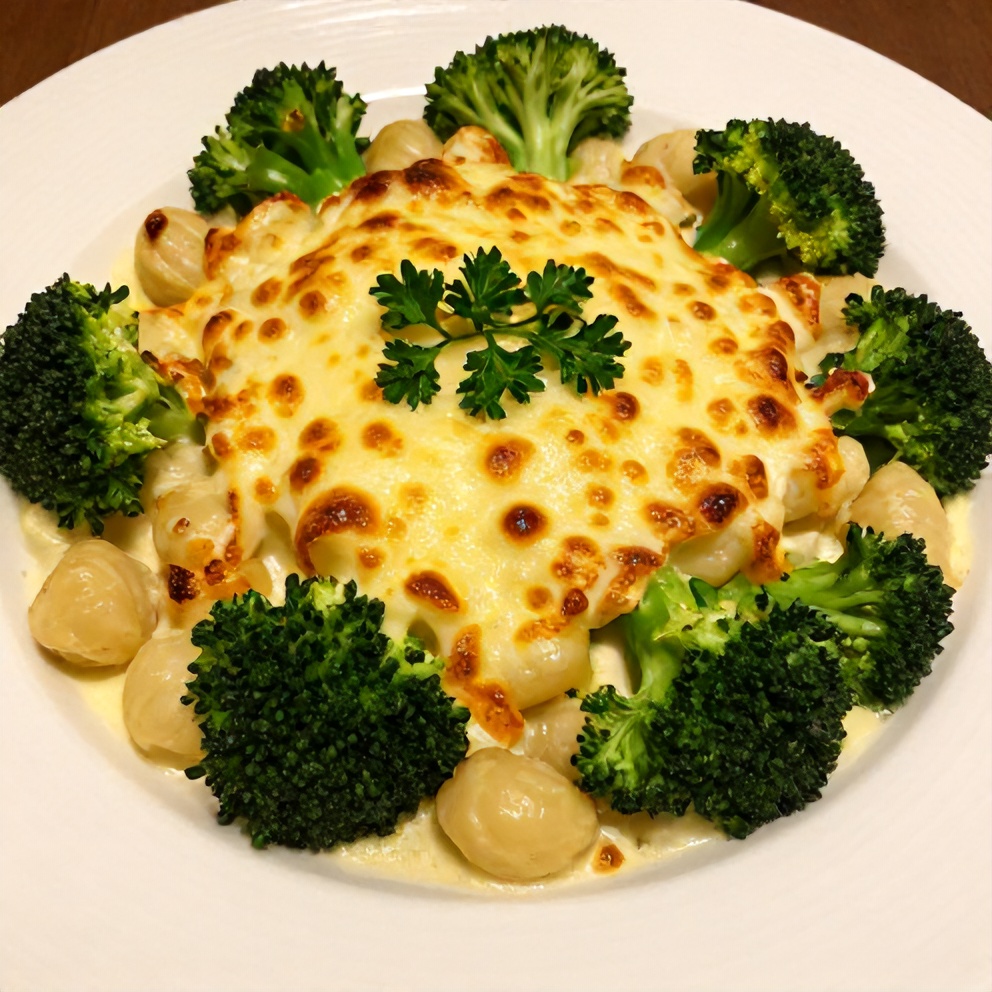 Creamy Gnocchi Broccoli Bake Final Dish