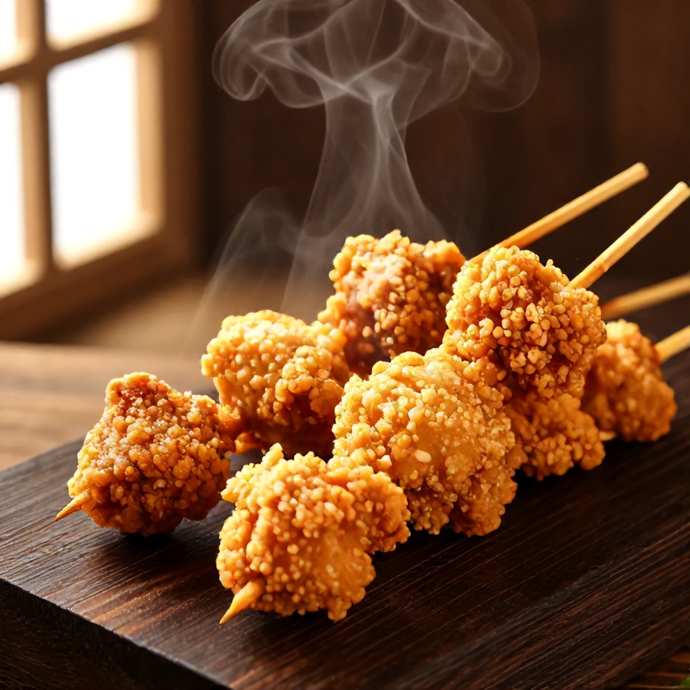 easy bang bang chicken skewers