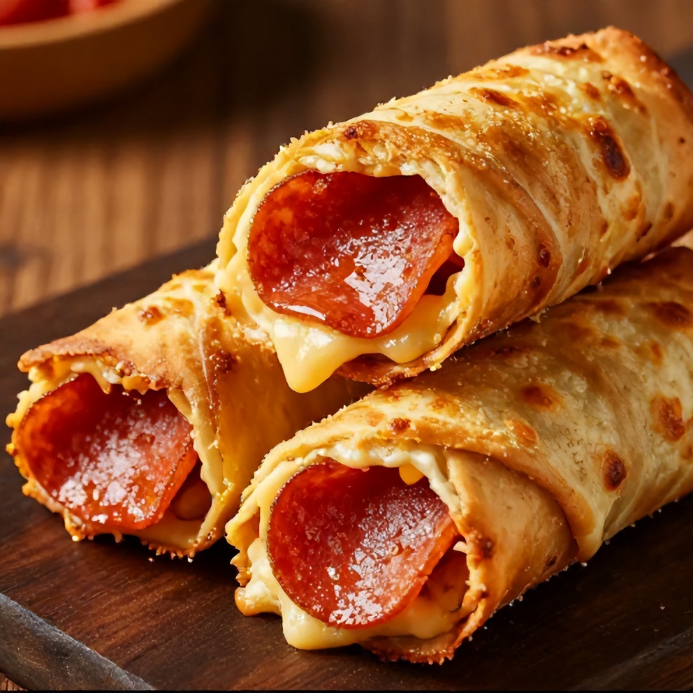 Easy Pepperoni Pizza Rolls