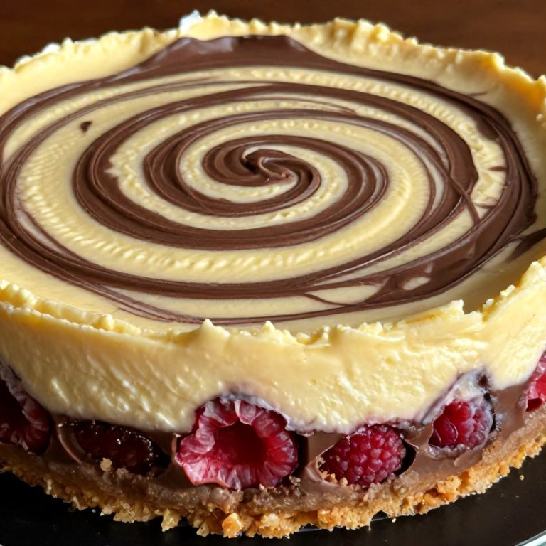 Easy Dark Chocolate Raspberry Cheesecake