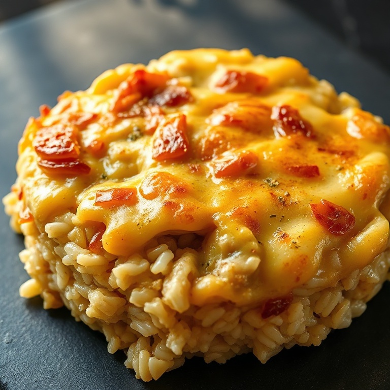 easy french onion chicken rice bake