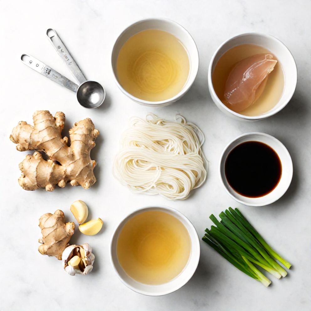 Ginger Garlic Broth Ingredients