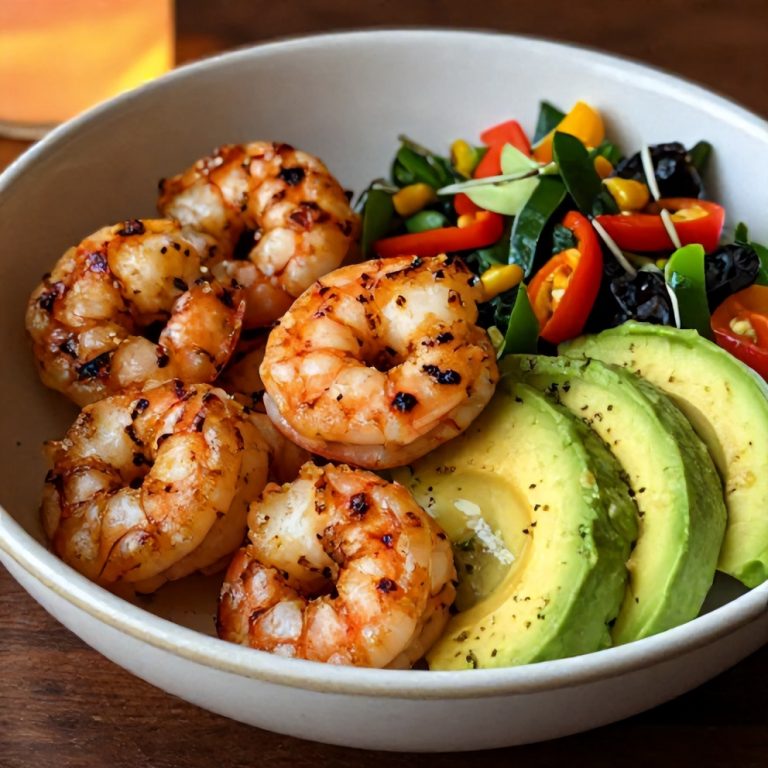 Easy Grilled Shrimp and Avocado Bowl