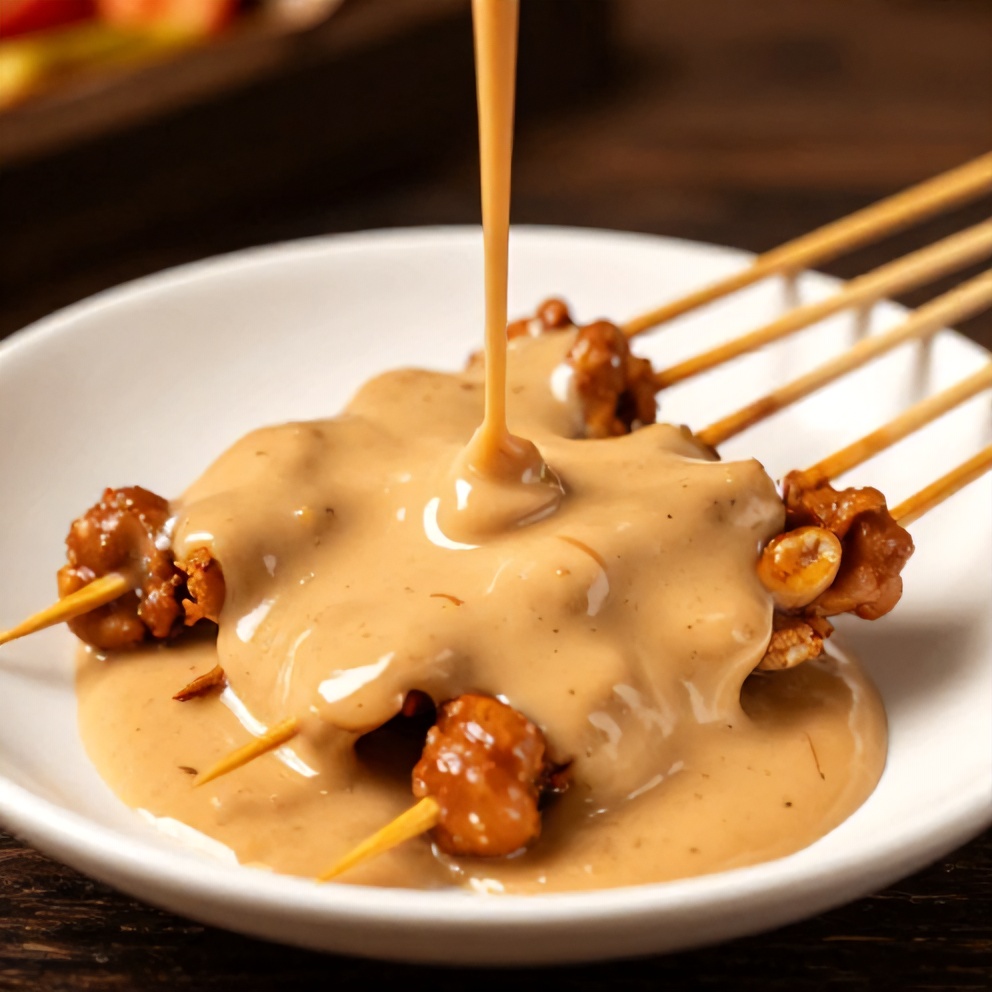 Peanut Sauce on Satay