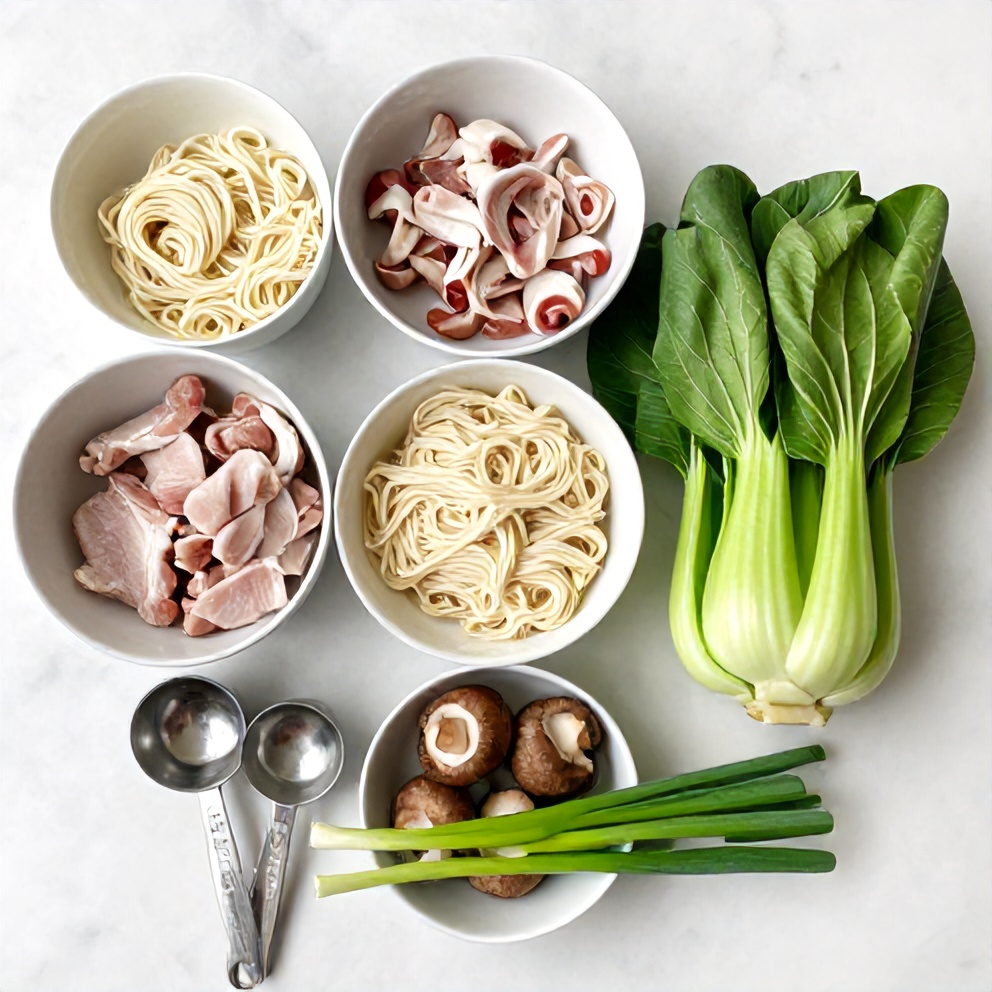 Hot and Sour Noodle Soup Ingredients