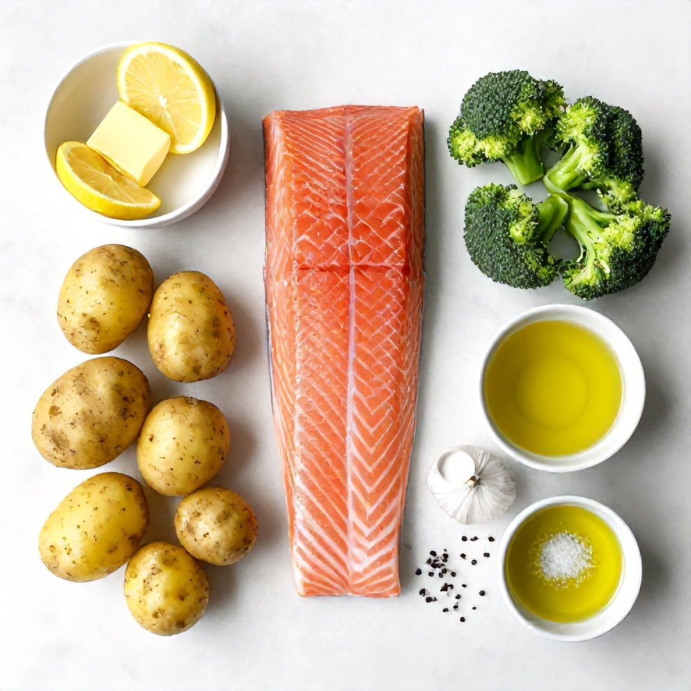 Easy Lemon Butter Salmon Ingredients