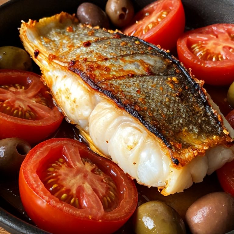 Mediterranean baked cod
