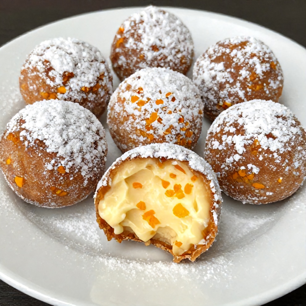 Orange Creamsicle Truffles on a serving platter