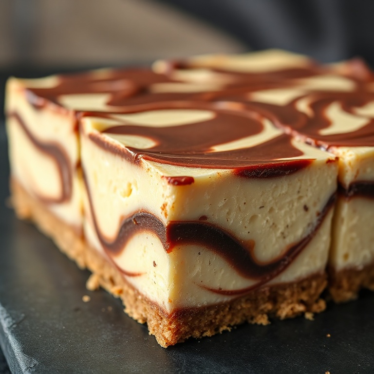 easy nutella cheesecake bars