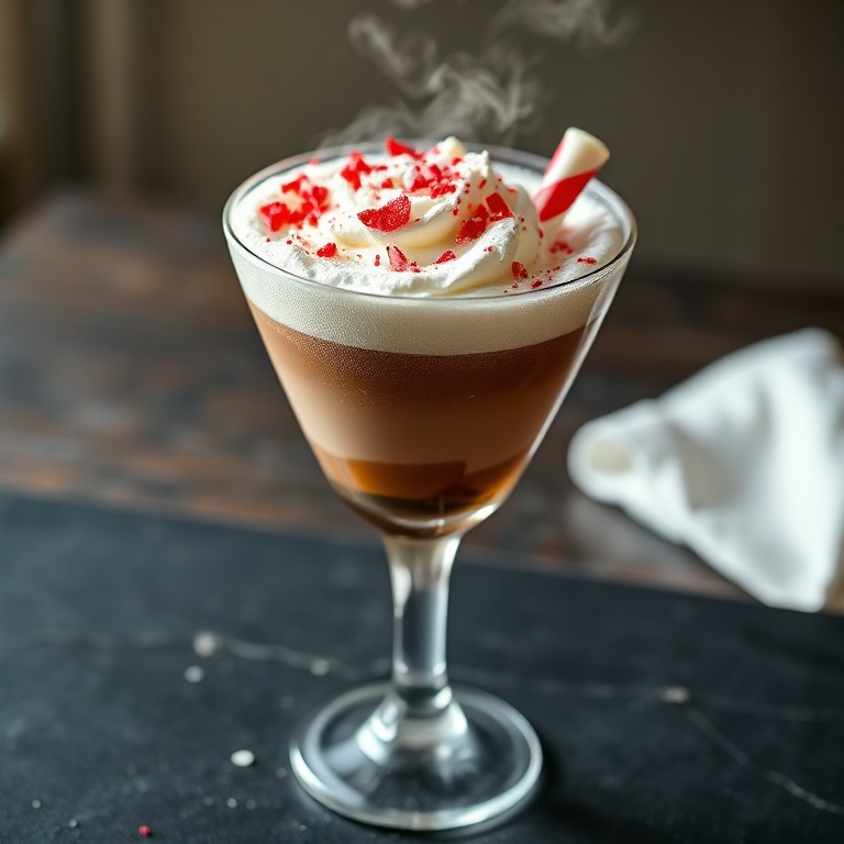 easy peppermint mocha cocktail