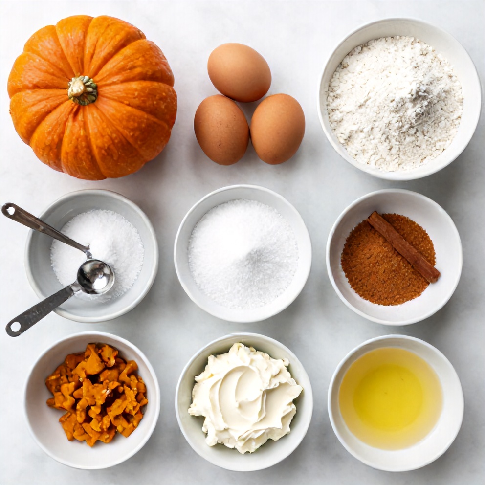 Easy Spiced Pumpkin Roll Ingredients