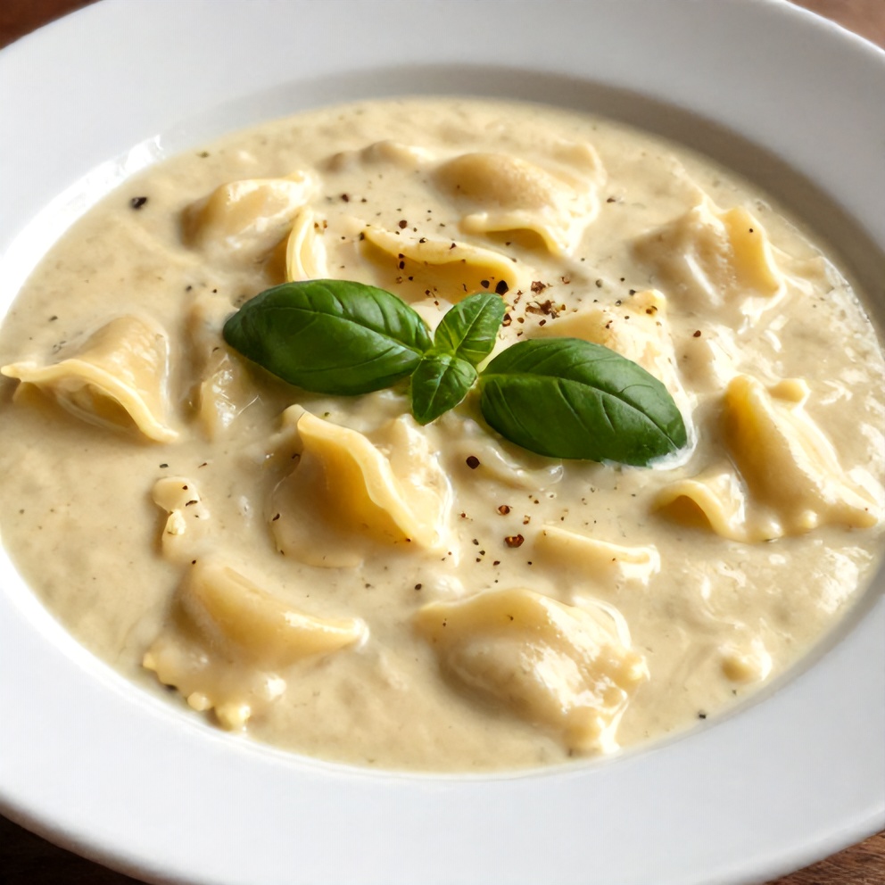 Bubbly Ravioli Soup