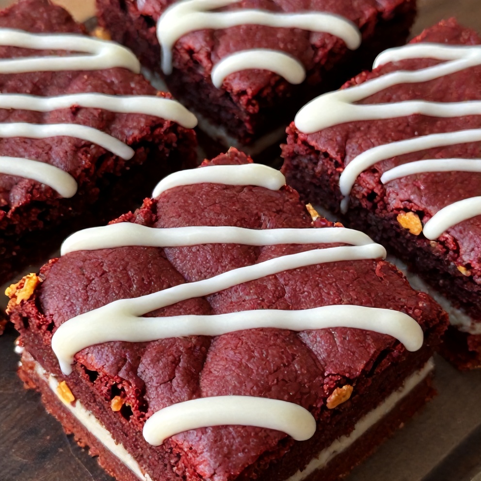 Easy Red Velvet Brownies