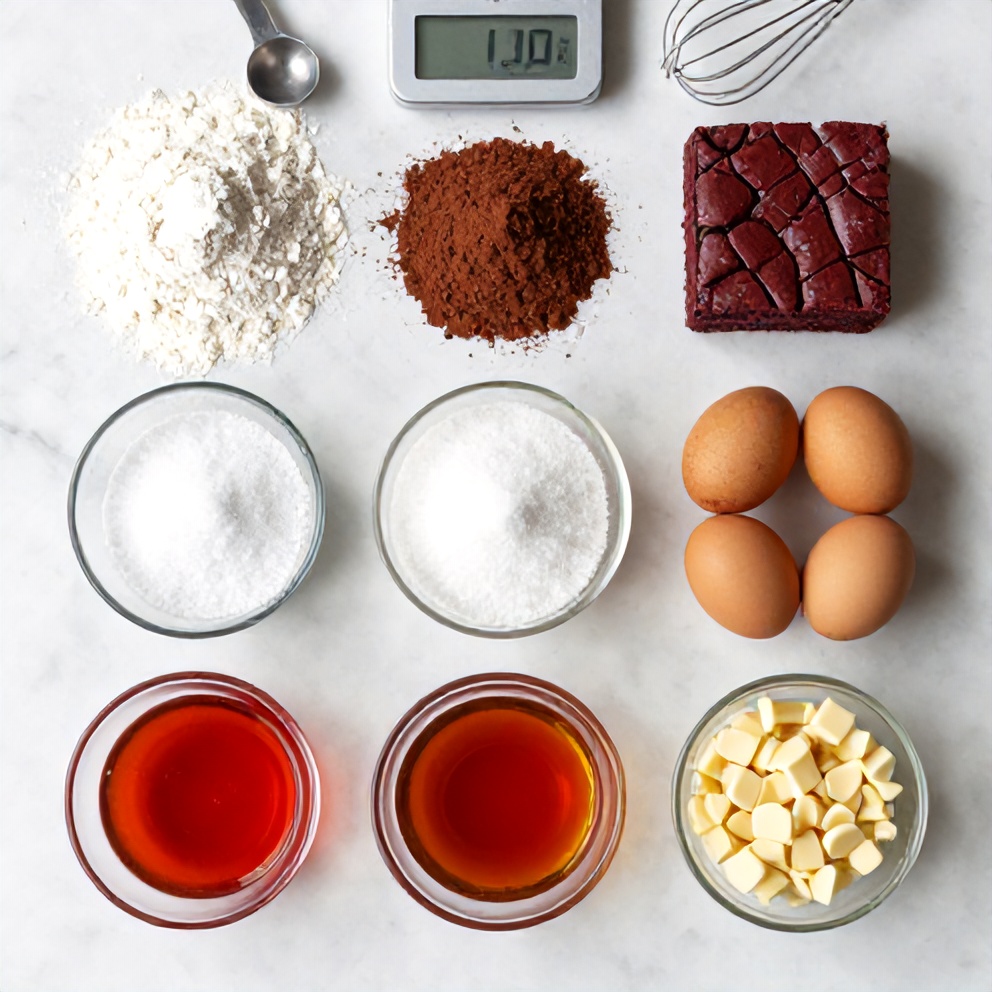 Red Velvet Brownie Ingredients
