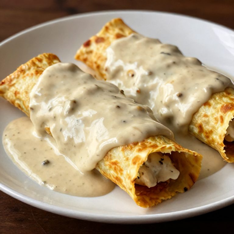 Easy Sausage Gravy Enchiladas