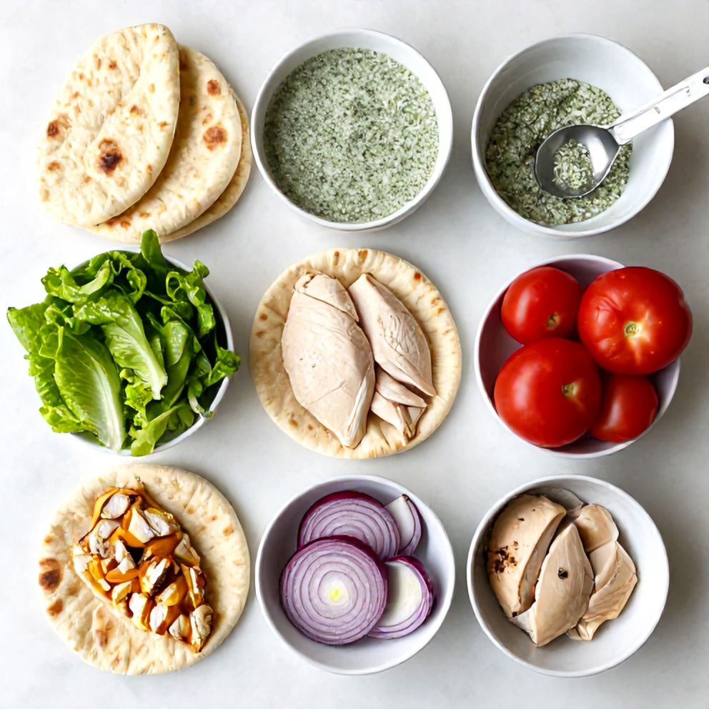 Ingredients for Easy Sheet Pan Chicken Pitas