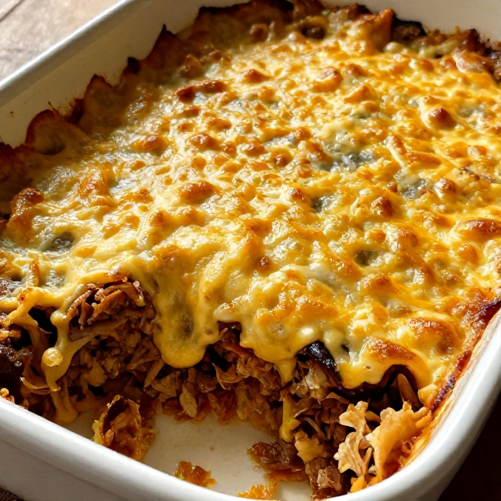Easy Slow Cooker Cowboy Casserole
