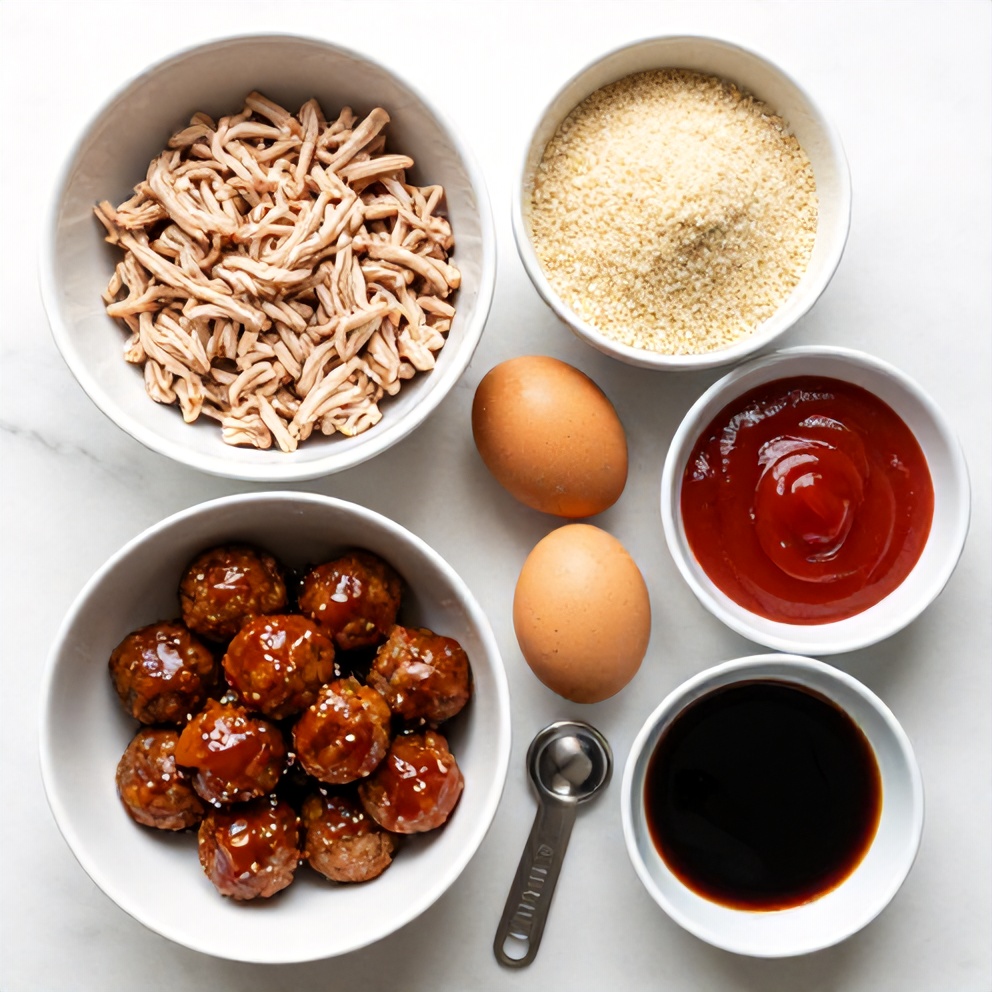 Ingredients for Slow Cooker Sweet and Sour Meatballs